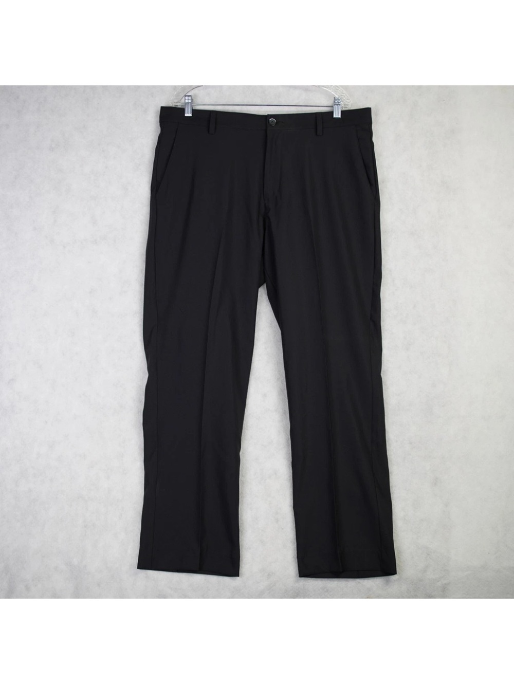 Adidas Climalite Golf Pants Mens Size 36x30 Black Wicking Stretch 3 Stripe NWT